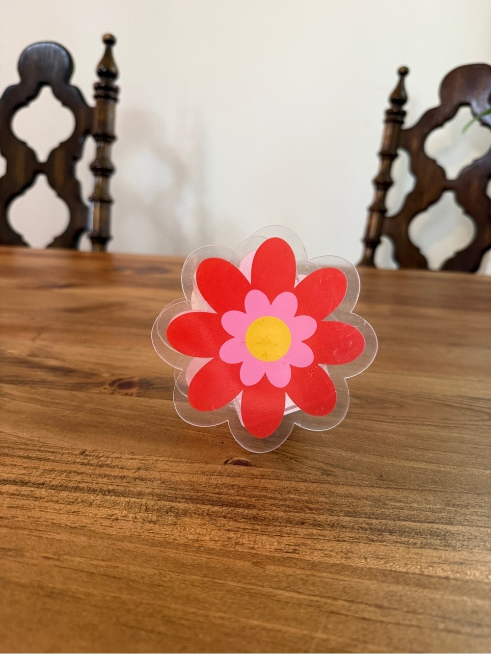 Flower Acrylic Desk Pen Holder Organizer